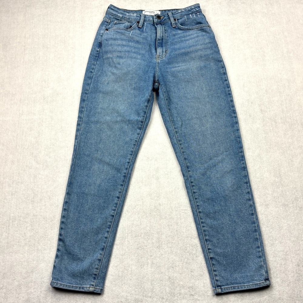 Just Black Denim Jeans Womens 27 High Rise Straight Leg Medium Wash Made in USA